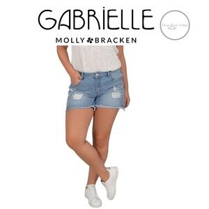 GABRIELLE Molly Bracken Denim Shorts Size 18W